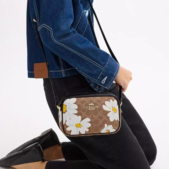 NWT Coach Mini Jamie Camera Bag In Signature Canvas With‎ Floral Print - Picture 7 of 7